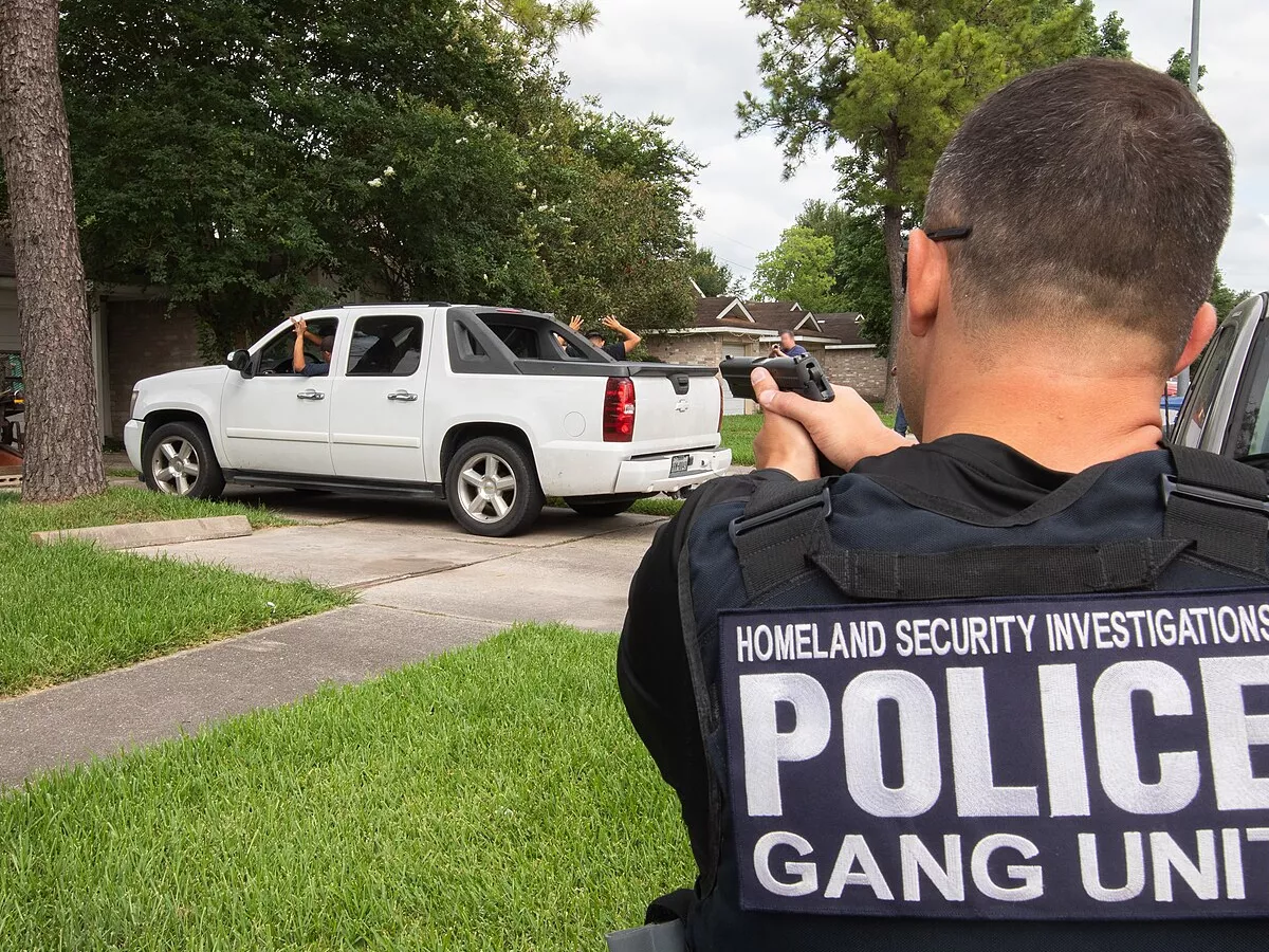 Representative image: HSI Agents arrest MS-13 Gang members wanted in connection with a murder in Houston Texas.