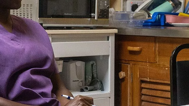 Representative image: ST. GEORGE’S, Grenada (June 14, 2025) Capt. Shelton Viola, a pediatric oncologist assigned to the Mercy-class hospital ship USNS Comfort (T-AH 20), and Grenadian doctors discuss a pediatric leukemia treatment plan during