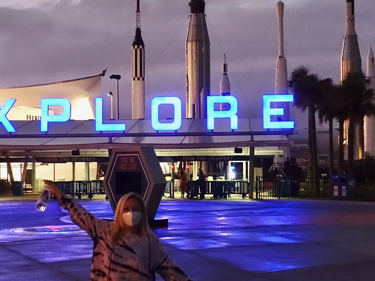 Representative image: dinner in the rocket garden, the best kind of garden Kennedy Space Center Visitor's Center and Astronaut Hall of Fame.