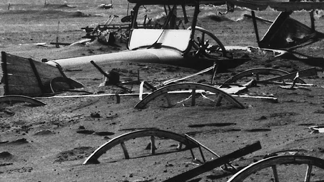 Representative image: Buried machinery in barn lot in Dallas, South Dakota, United States during the Dust Bowl, an agricultural, ecological, and economic disaster in the Great Plains region of North America in 1936