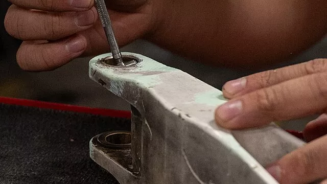 Representative image: U.S. Air Force Senior Airman Jared Napper, 378th Expeditionary Maintenance Squadron aircraft metals technology specialist, takes precision measurements of simulated aircraft structures within the U.S. Central Command are