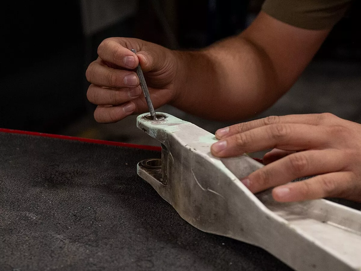 Representative image: U.S. Air Force Senior Airman Jared Napper, 378th Expeditionary Maintenance Squadron aircraft metals technology specialist, takes precision measurements of simulated aircraft structures within the U.S. Central Command are