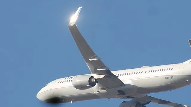 Representative image: A 2008 Boeing 737-924ER of United Airlines Flying Over Las Vegas after taking off from McCarran International Airport.
