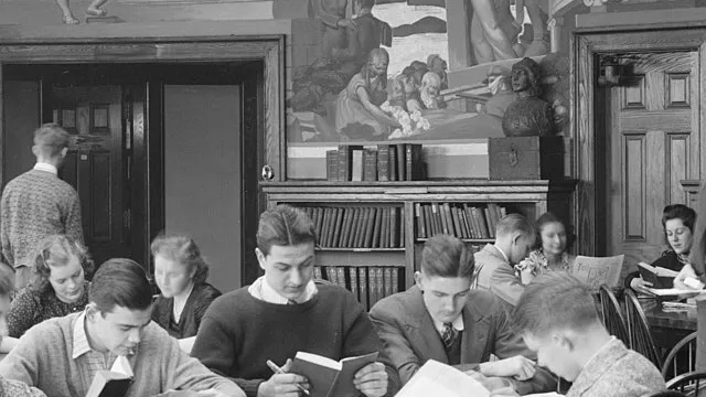 Representative image: Title: Tech High School students, [Washington, D.C.], c.1936 Abstract/medium: 1 negative : safety film ; 5 x 7 in. or smaller Oral history interview with Philip Fletcher Bell, circa 1963, conducted by Harlan B. Phillips