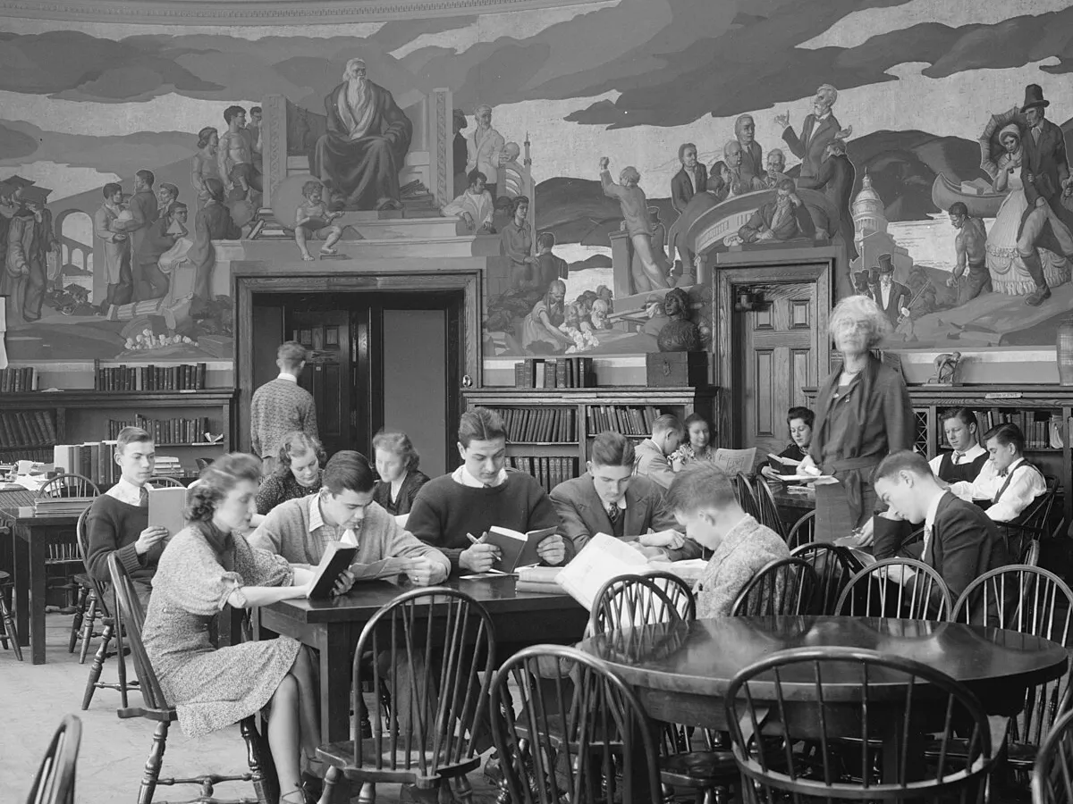 Representative image: Title: Tech High School students, [Washington, D.C.], c.1936 Abstract/medium: 1 negative : safety film ; 5 x 7 in. or smaller Oral history interview with Philip Fletcher Bell, circa 1963, conducted by Harlan B. Phillips