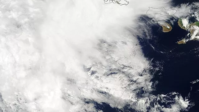 Representative image: Hurricane Hone brought soaking rains and high surf to Hawaii when it passed south of the island chain on August 25, 2024. At 1500 UTC (11:00 a.m. EDT), the storm reached its peak strength as a Category 1 hurricane with m