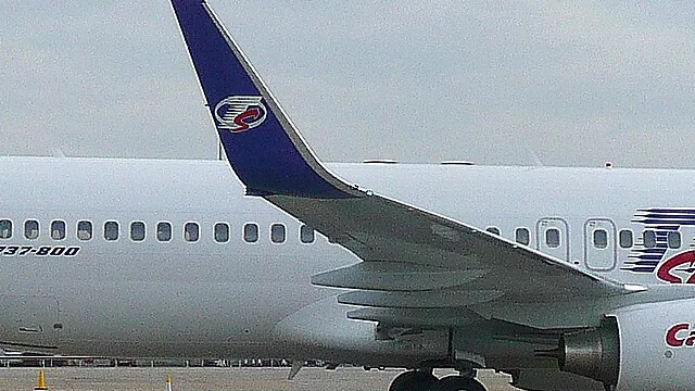 Representative image: OK-TVM B738W Travel Service Airlines on std 431 during it's first visit.