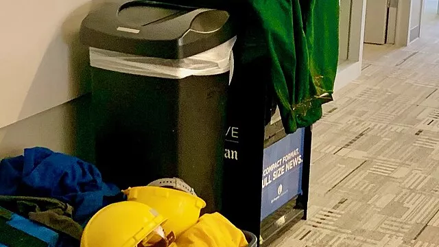 Representative image: Go-bins in The Oregonian newsroom are filled with boots, hardhats, gear, and jackets for reporters covering wildfires at a moment's notice.