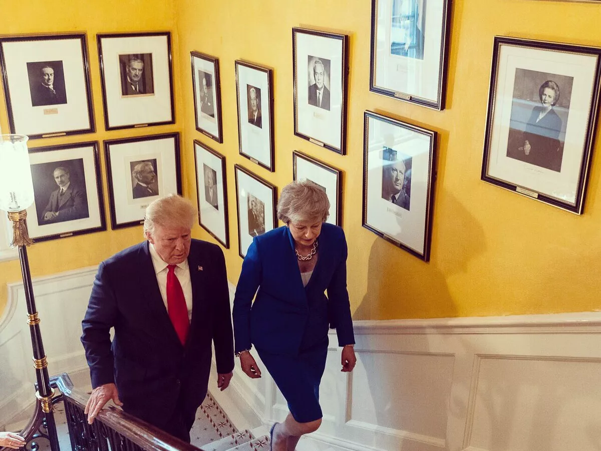 Representative image: U.S. President Donald Trump, his wife Melania, and U.K. Prime Minister Theresa May and her husband Philip walking up stairs of 10 Downing Street
