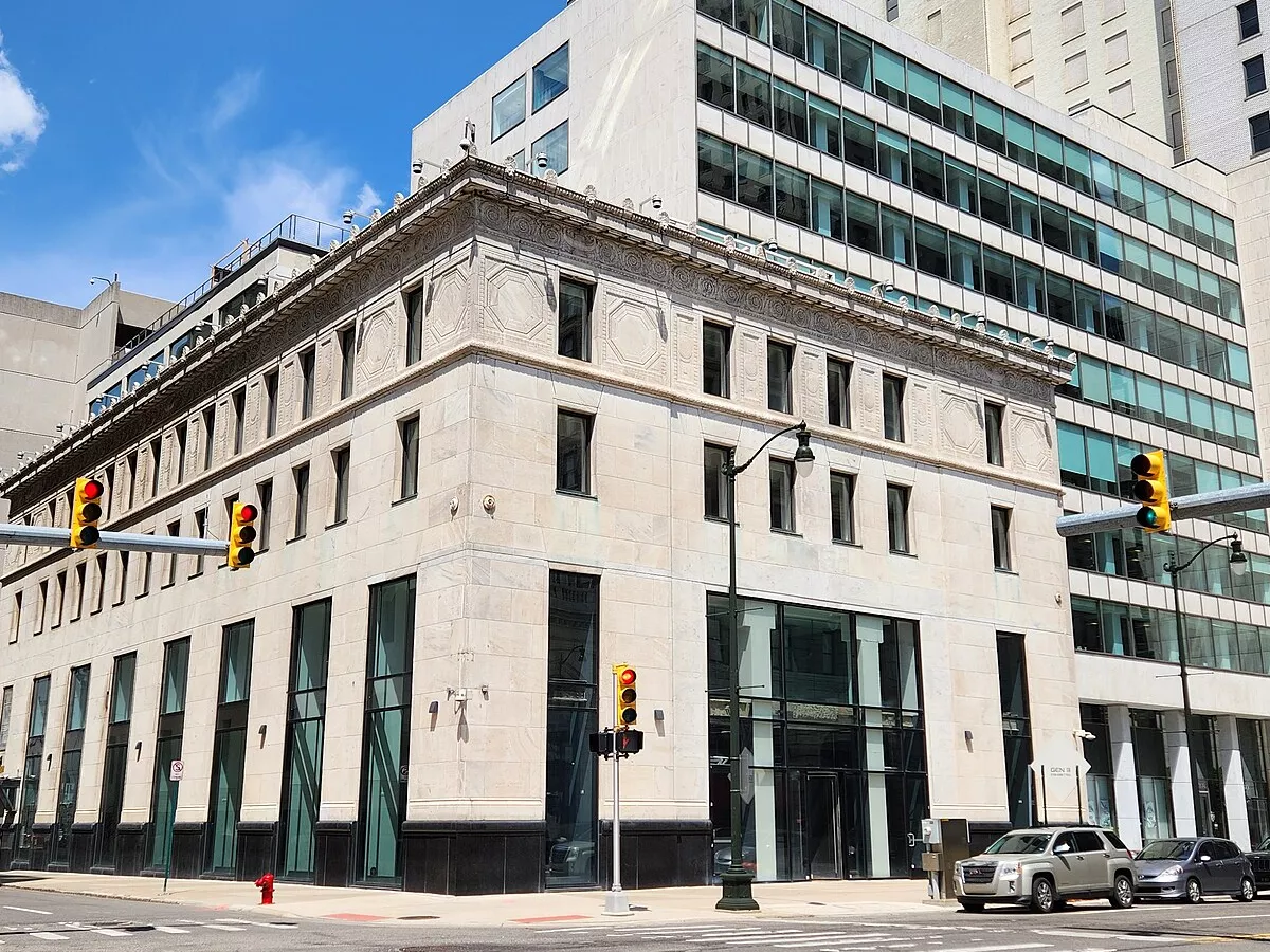Representative image: Exterior of the Federal Reserve Building in Downtown Detroit, a commercial office building which once housed the Detroit branch of the Federal Reserve Bank of Chicago. In this image, the building is seen from across the