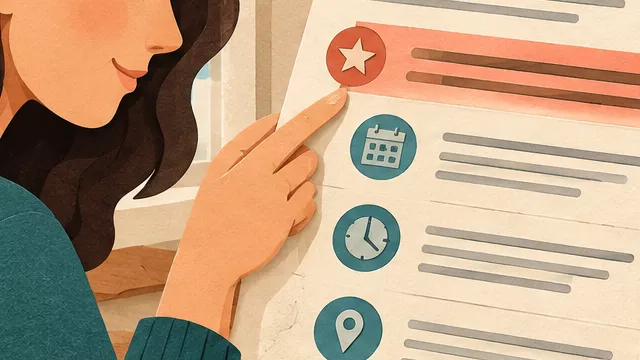 A reader identifies the main statement within a long notice.